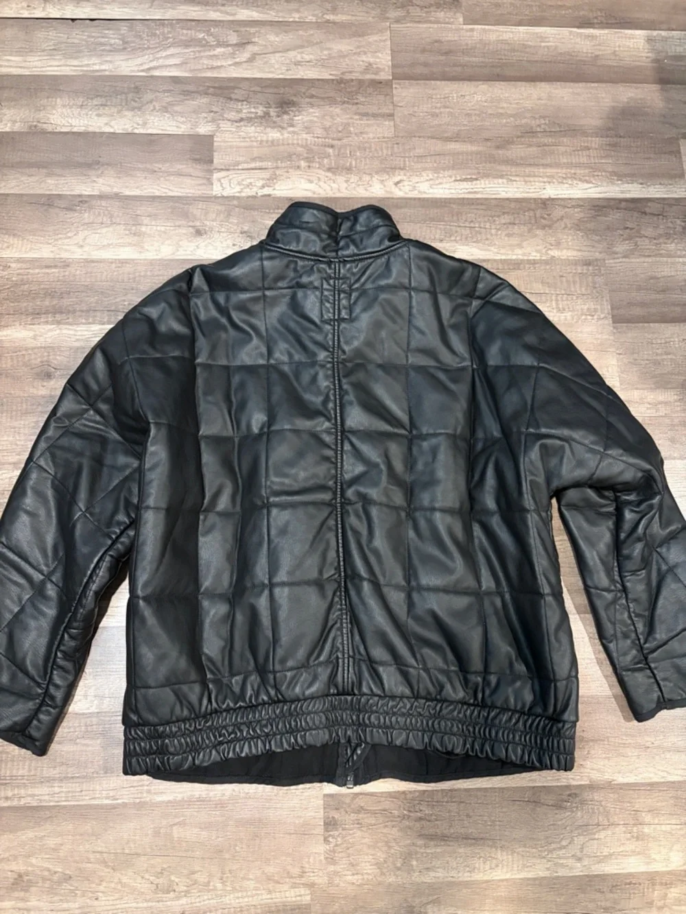 NWOT Free People Dolman Quilted Vegan Leather Jacket - Picture 4 of 5